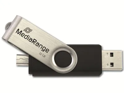 Produktbild von MediaRange USB-Stick 32 GB USB combo mit Micro USB