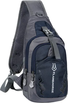 Produktbild von Herren Sling Rucksack Brust Umhaengetasche Umhaengetasche Reise Sport Gym Daypack