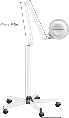 Obrázek produktu pro Lupa, zvětšení 5x, LED světelný zdroj, BÍLÁ, 5x