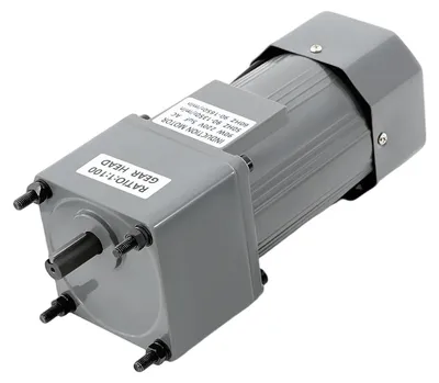 Produktbild von Industrieller Getriebemotor - mit Drehzahlregler - 90 W - Übersetzung 1:100 - Einstellbar 0–90 U/min - Drehmoment 3,8 Nm - IP54 - 60 dB - Grau