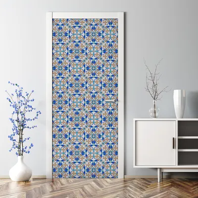 Produktbild von Dekorative Türposter selbstklebend Wandaufkleber Türaufkleber Marokkanisches Ornament 85 x 200 cm