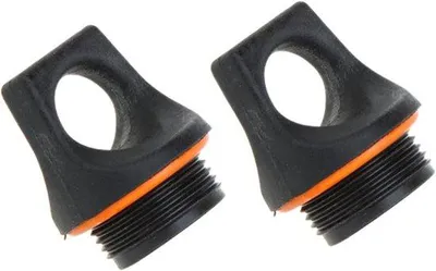Productafbeelding van Brandstoffles Dop - Dop Set - Kampeerkeuken - Lekvrije Schroefsluiting - 2 Stuks - Zwart