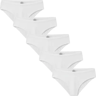 Image de BASIC MAX Slip, lot de 5, blanc, XL Maxte