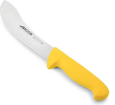 Immagine prodotto di Coltello da scuoio Arcos colore - Prof 295400 in acciaio inox nitro e mango polipropilene giallo ergonomico e lama da 19 cm, vetrina