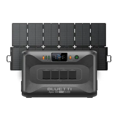 Immagine prodotto di Generatore solare Apex 300 con pannelli solari da 500 W e batteria di riserva LFP da 2764,8 Wh, ideale per la casa, il campeggio e l'utilizzo off-grid