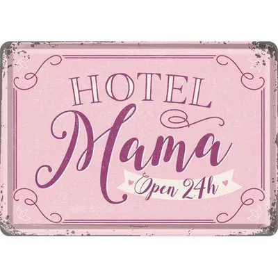 Zdjęcie produktu dla Pocztówka Metalowa 14 X 10 Cm Hotel Mama