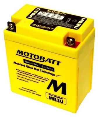 Obrázok produktu pre Motocyklová batéria MOTOBATT MB3U 3,8 Ah