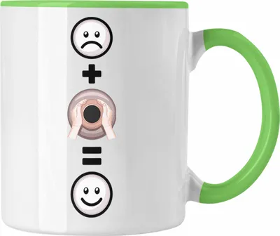 Produktbild von Trendation - Töpfern Tasse Geschenk für Töpferei  :( + Töpfern = :) Lustige Geschenkidee Geburtstag (Grün)