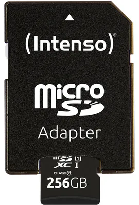 Zdjęcie produktu dla Intenso Premium - karta pamięci flash (w zestawie adapter microSDXC do SD)