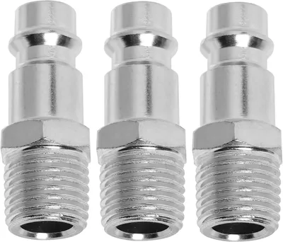 Productafbeelding van Snelkoppelingen, 3 stuks, 1/4 inch BSP, staal, voor luchtslangen