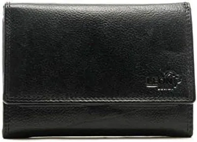 Imagen del producto de Cartera de cuero genuino, color , compacta, ideal para el uso diario