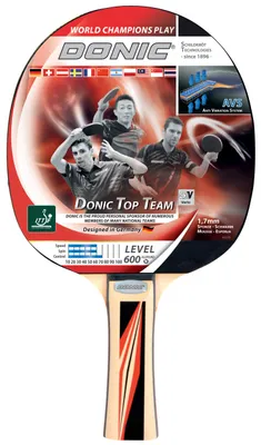 Productafbeelding van Donic-Schildkröt tafeltennisrackets, TOP TEAMS 600, met AVS-handgreep, concaaf