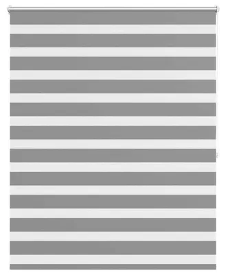 Productafbeelding van vidaXL Zebra-rolgordijn, 140,9 x 175 cm, stofbreedte 136,7 cm, grijs