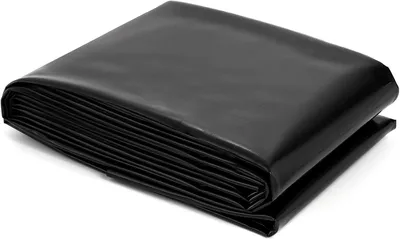 Teichfolie 3x3 m, HDPE, schwarz, flexibel, für Teiche & Wasserspiele