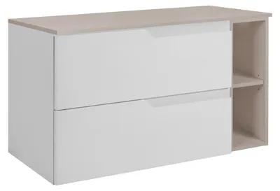 Obrázok produktu pre Súprava kúpeľňových skriniek, biela / kašmírová, 100 (80 + 20) x 46 x 58 cm