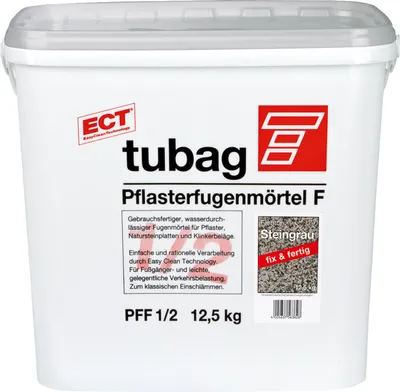 Obrázok produktu pre tubag Pflasterfugenmörtel PFF Steingrau 12,5kg Eimer