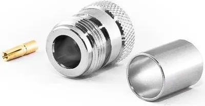 Produktbild von N-Buchse Crimp für HDF600 Kabel, Koaxial-Steckverbinder