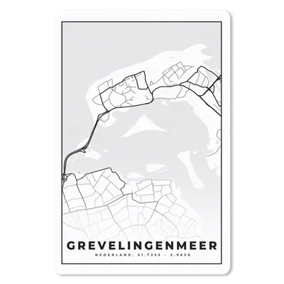 Obrázek produktu pro Podložka pod myš - Mapa - Grevelingenmeer - Mapa města - Mapa Zeelandu - 40x60cm - Podložka pod myš