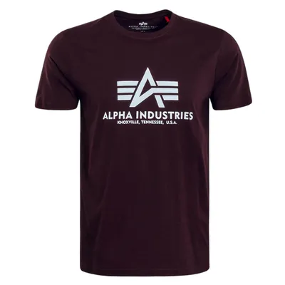 Produktbild von Herren T-Shirt Basic Bordeaux White