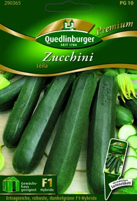 Produktbild von Zucchini Leila Quedlinburger Hybrid-Saatgut Gemüsesamen