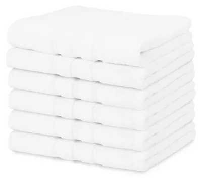 Produktbild von 6er Set Handtuch, 100% Baumwolle, 50x70 cm, weiß