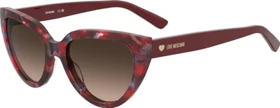 Produktbild von Moschino Love MOL095/S Burgundy 2 55/18/140 Damen Sonnenbrillen