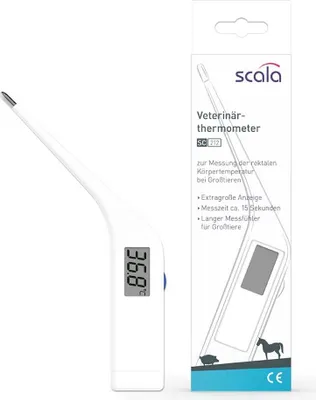 Produktbild von scala SC 212 Veterinär-Thermometer, weiß