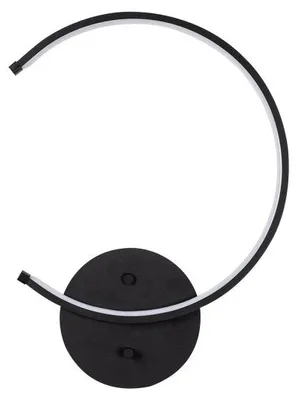 Image de Applique murale Lampe en métal noir - 33 x 46 x 6 cm - LED intégrée 12W 3000K - IP20