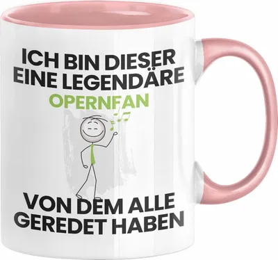Produktbild von Opernfan Geschenk Tasse Lustige Geschenkidee Geburtstag für Opernfan Ich Bin Dieser Legendäre Opernfan Von Dem Alle Geredet Haben Kaffee-Becher (Rosa)