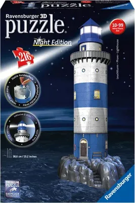 Produktbild von Ravensburger Leuchtturm Night 80118 Kinder Puzzle 3D Gebäude leuchtend 216 tlg.