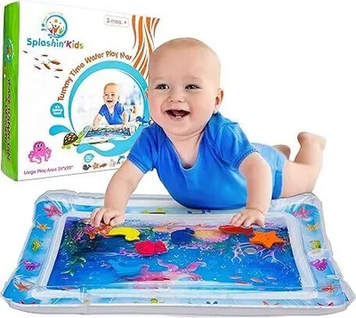 Produktbild von Aufblasbare Wassermatte für Babys, Premium Wassermatte für den Bauch, das perfekte Spiel und Aktivitätszentrum, Stimulation des Wachstums Ihres Babys