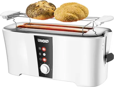 Produktbild von UNOLD 38020 - 4 Scheibe(n) - Schwarz - Weiß - - - Y - Tasten - Drehregler - 1350 W - 220-240 V