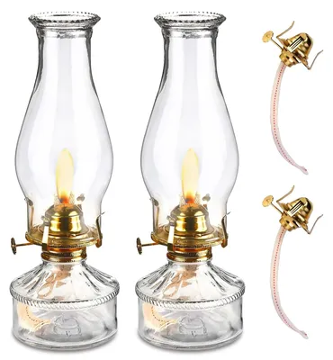 Productafbeelding van Vintage petroleumlamp met instelbare helderheid - Geschikt voor binnen- en buitengebruik
