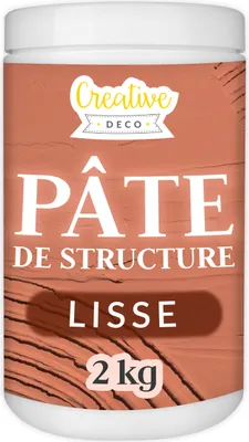 Image de Creative Deco Modeling Paste Pâte de Structure Lisse 2kg Rouge Brique