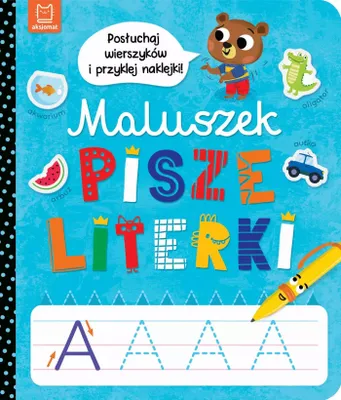 Productafbeelding van Maluszek pisze literki. Posluchaj wierszykow i przyklej naklejki