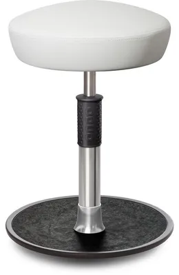 Produktbild von Sitz- Stehhocker Free Regular Hutsitz skai Kunstleder Weiß chrom /schwarz.