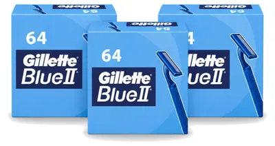 Produktbild von 3 x Gillette Blue II Wegwerpscheermesjes - Vorteilspackung - 3 Stücke