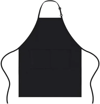Produktbild von Küchenschürze, wasserdichte Schürze mit zwei Taschen und verstellbarem Nackenband für Männer und Frauen, ideal zum Kochen, Backen und im Garten