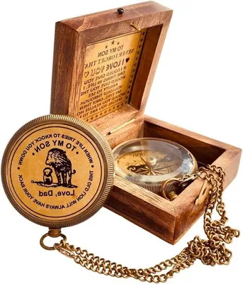 Immagine prodotto di Bussola incisa da 5 cm – Regalo