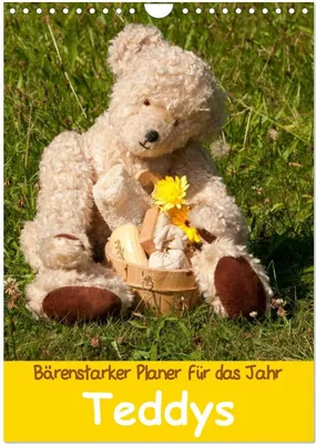 Produktbild von Bärenstarker Planer für das Jahr - Teddys (Wandkalender 2026 DIN A4 hoch), CALVENDO Monatskalender