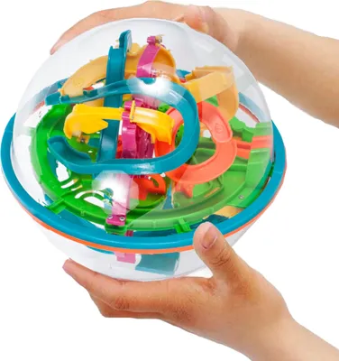 Produktbild von MalPlay Kugellabyrinth | 3D-Labyrinth mit 138 Hindernissen | Geschicklichkeitsspiel | Partyspiel | Brain Tester Training | Spiel für Kindergeburtstag | ab 4 Jahren