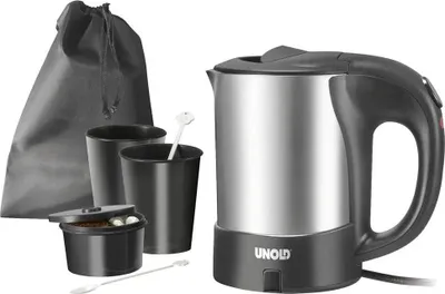 Productafbeelding van Unold 18575, 0,5 liter, 1000 watt, zwart, roestvrij staal, kunststof, roestvrij staal, waterniveau-indicator