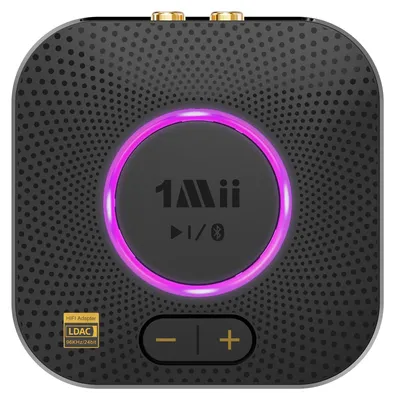 Immagine prodotto di Ricevitore Bluetooth 5.3 con tecnologia LDAC - Audio ad alta risoluzione (Hi-Res) AptX HD - Connettore da 3,5 mm e RCA