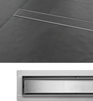 Produktbild von Duschrinne Bodenablauf Madeira 30 cm Edelstahl Siphon Befliesbar Ablaufrinne Ultra Flach
