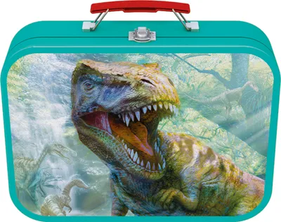 Produktbild von 2 x 60 + 2 x 100 Teile Schmidt Spiele Kinder Puzzle Dinos Koffer 56495