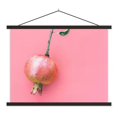 Produktbild von MuchoWow® Textilposter Pflanzen - Sommer - Rosa 150x113 cm mit schwarzem Rahmen - Wohnzimmer