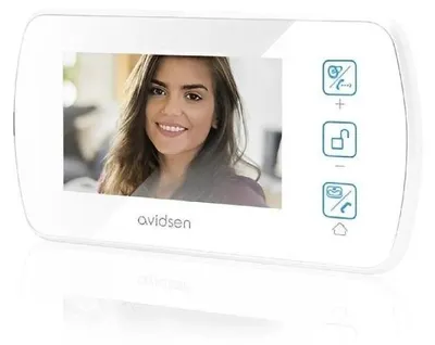 Produktbild von Avidsen Videosprechanlage, 1 Teilnehmer, weiß, 4,3" Touch, Intercom, 1 Stk.