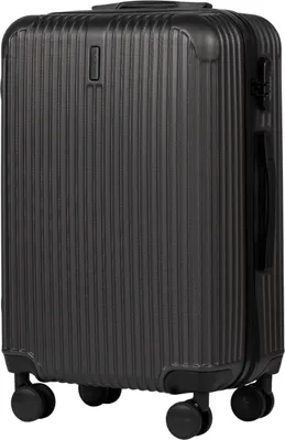 Zdjęcie produktu dla WINGS EGRET Walizka średnia rozszerzana 24" Ciemnoszara, materiał ABS