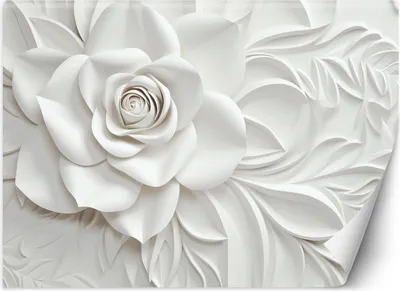 Produktbild von Vlies fototapete Rosenblüte 3D 100x70 cm Feeby Gold inkl. Kleber einfache Montage