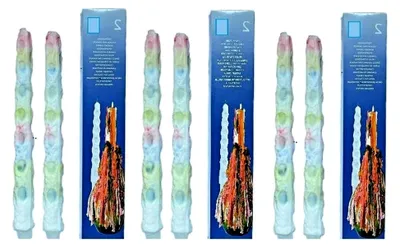 Produktbild von Hillfield® 6 Tropfkerzen Bunt, 30 cm Länge, 2,9 cm Durchmesser, Brenndauer 4-6 Stunden